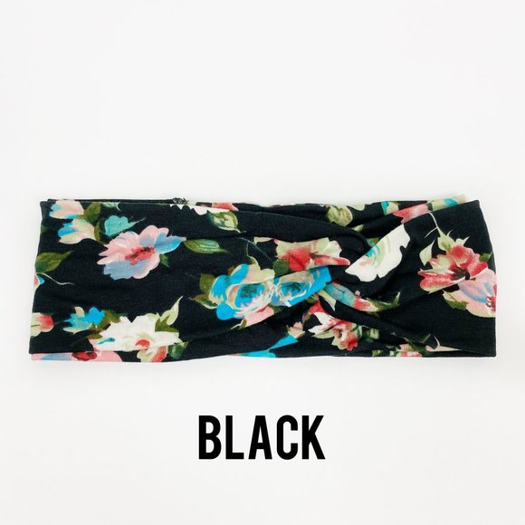 NEW Floral Printed Crisscross Head Wrap - Picture 8 of 14